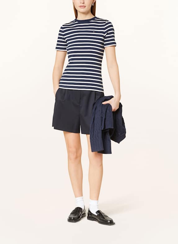 TOMMY HILFIGER T-shirt DONKERBLAUW / WIT