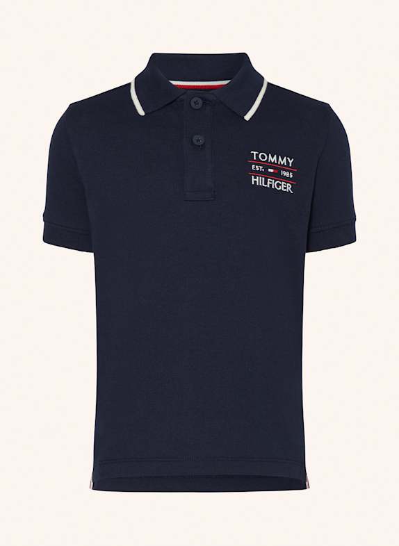 TOMMY HILFIGER Polokošile z piké TMAVĚ MODRÁ