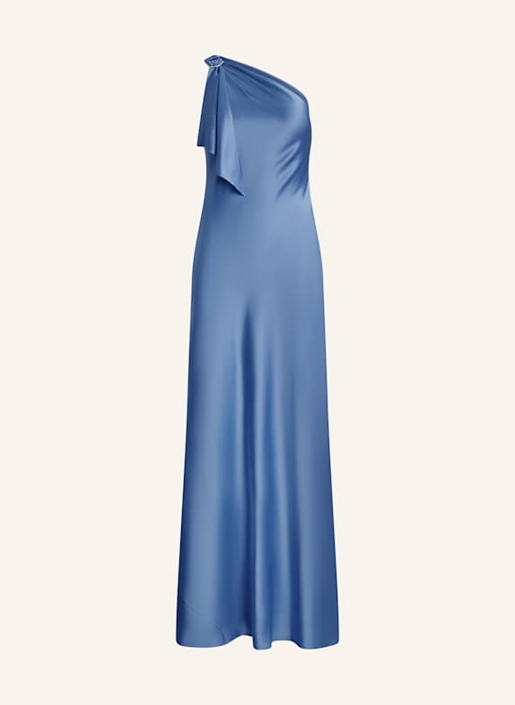 LAUREN RALPH LAUREN One-Shoulder-Kleid ELZIRA aus Satin HELLBLAU
