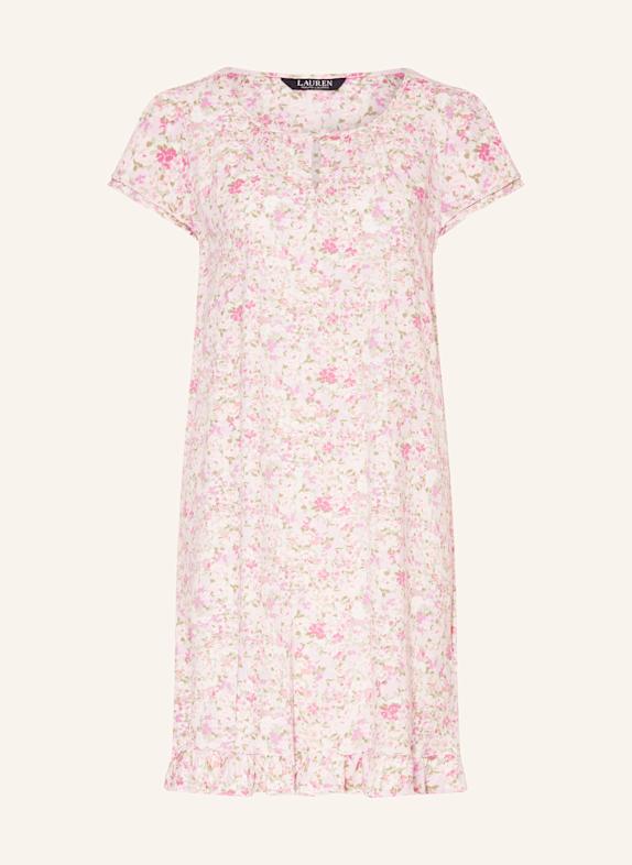 LAUREN RALPH LAUREN Nachthemd CREME/ ROSÉ/ MINT