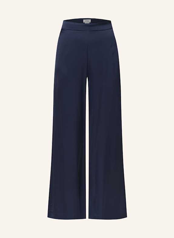 ottod'ame Marlenehose aus Satin DUNKELBLAU