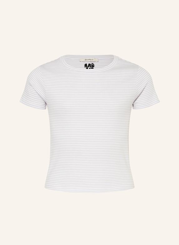 GARCIA T-Shirt WEISS/ HELLLILA