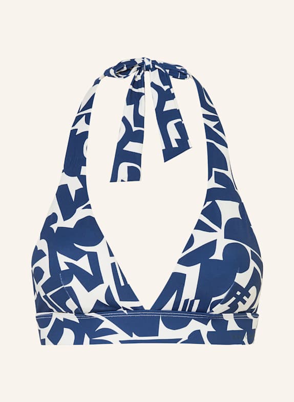 Marc O'Polo Neckholder-Bikini-Top DUNKELBLAU/ WEISS