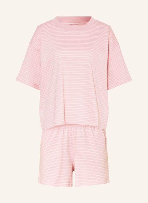 Marc O'Polo Shorty-Schlafanzug ROSÉ/ WEISS