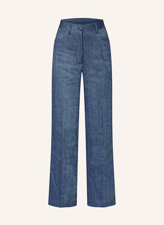 ANTONELLI firenze Lněné kalhoty TAORMINA v džínovém vzhledu 812 jeans