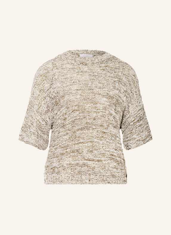 ANTONELLI firenze Strickshirt BUNNY TAUPE/ CREME
