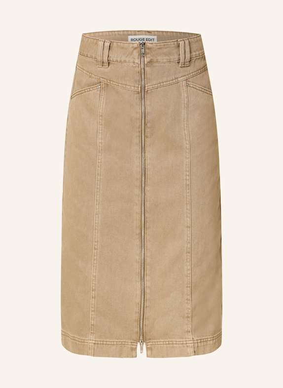 ROUGE VILA Jeansrock BRAUN