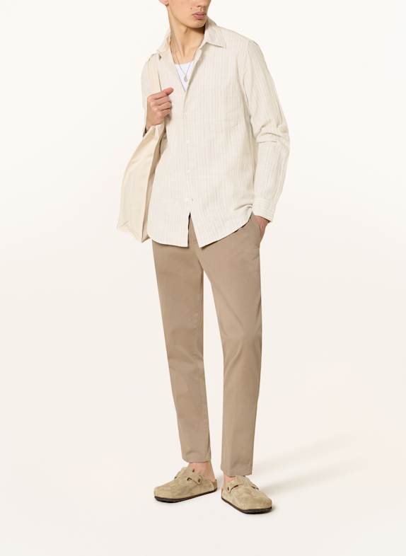 SAMSØE  SAMSØE Overhemd LIAM Comfort Fit met linnen BEIGE