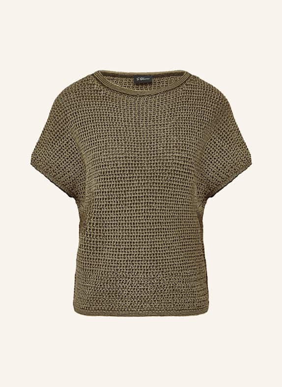 s.Oliver BLACK LABEL Strickshirt GRÜN
