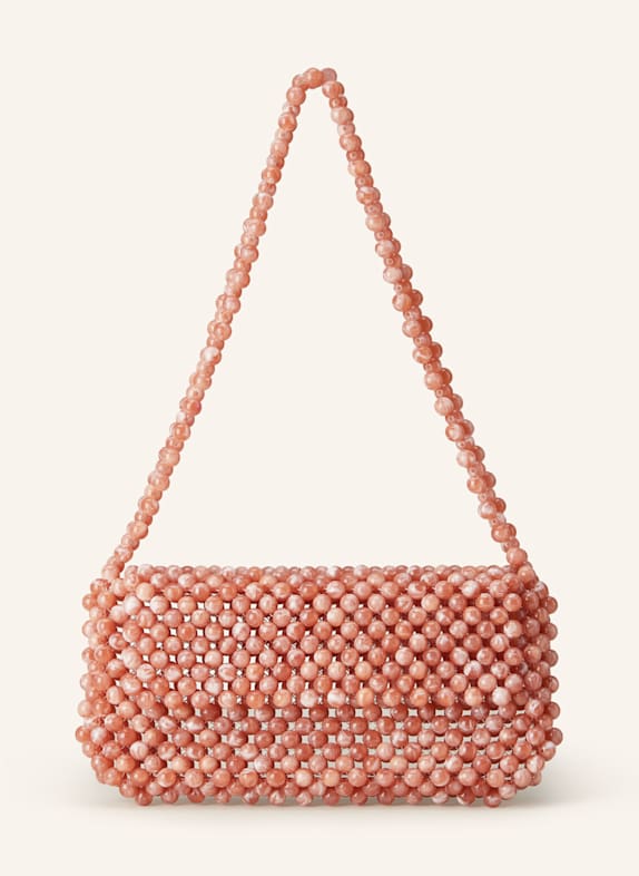 0711 TBILISI Schultertasche CLOVER mit Schmuckperlen LACHS
