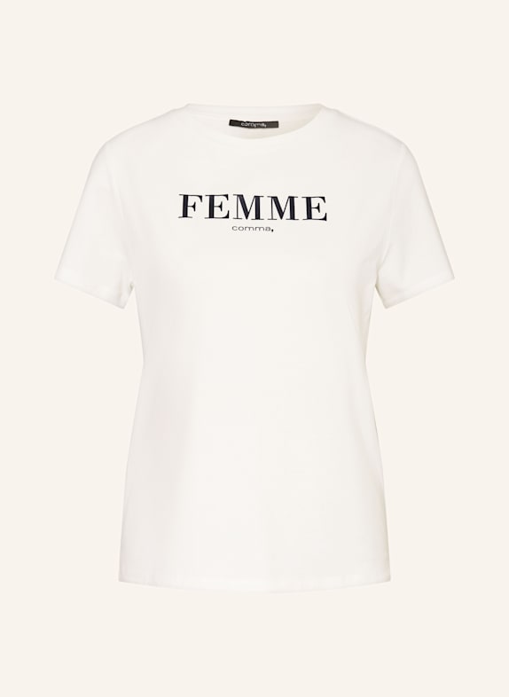 comma T-Shirt WEISS