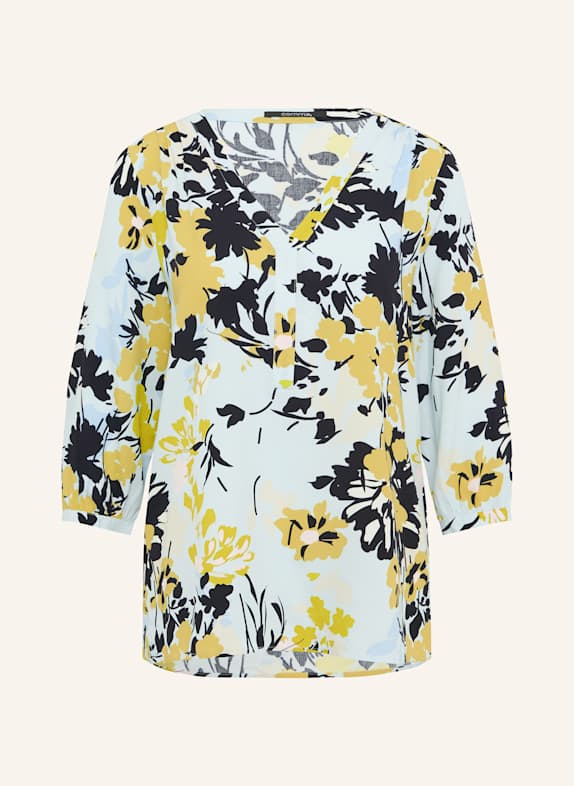comma Shirt blouse LIGHT BLUE/ BLACK/ YELLOW
