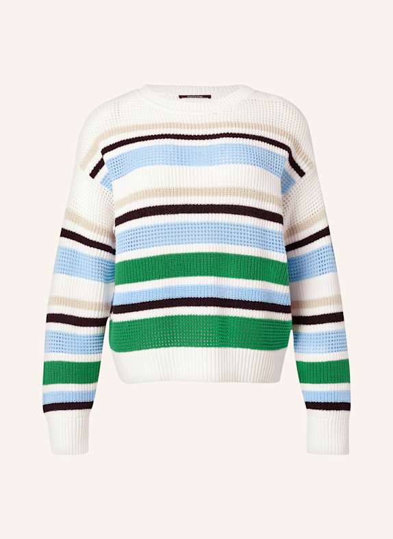 comma Sweater WHITE/ LIGHT BLUE/ GREEN