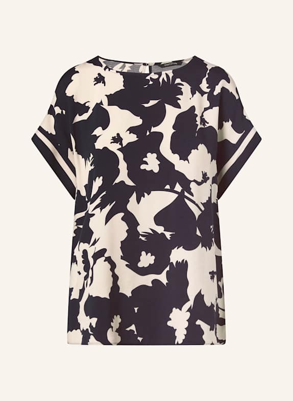 comma Blusenshirt DUNKELBLAU/ CREME