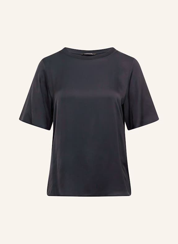 comma Shirt blouse in satin DARK BLUE