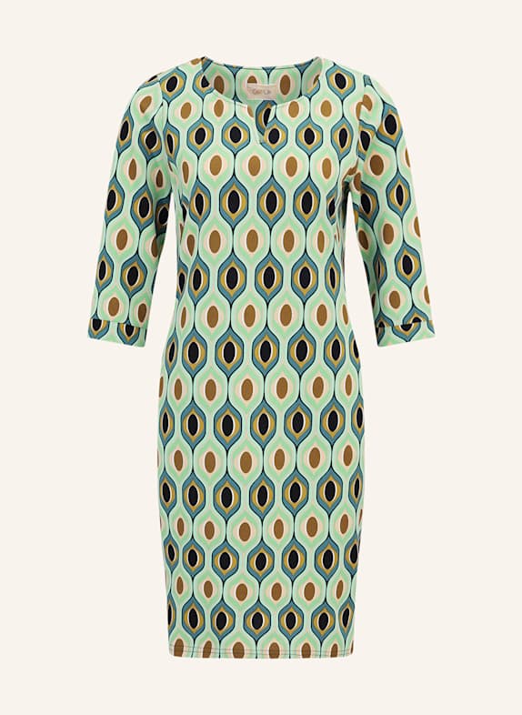 CARTOON Jerseykleid mit 3/4-Arm BLAU/ MINT/ HELLGRÜN