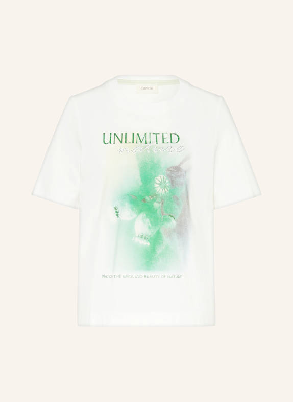 CARTOON T-Shirt mit Schmucksteinen WEISS