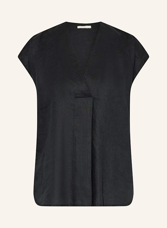 lilienfels Hemdbluse aus Leinen SCHWARZ
