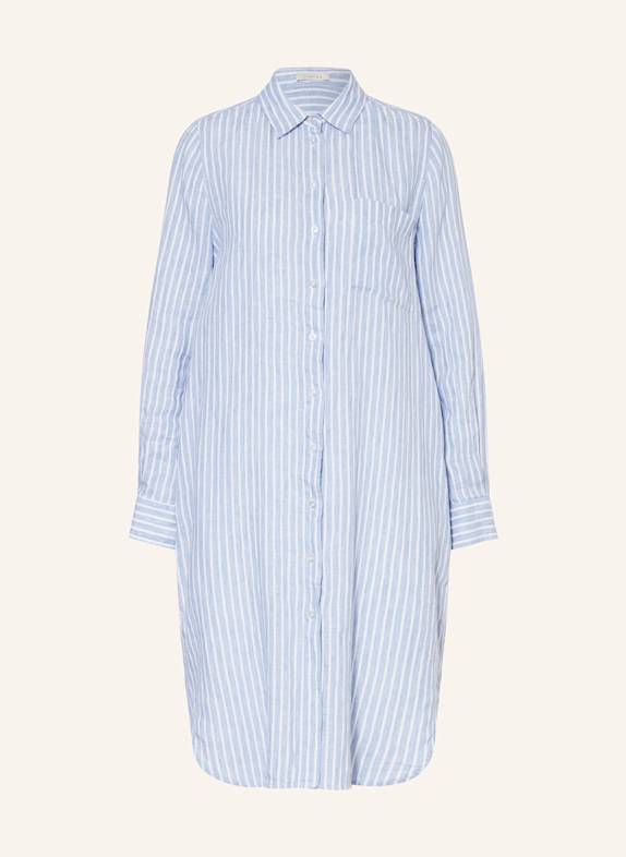 lilienfels Shirt dress in linen BLUE/ WHITE