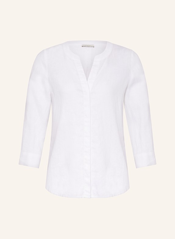 lilienfels Blusenshirt aus Leinen mit 3/4-Arm WEISS