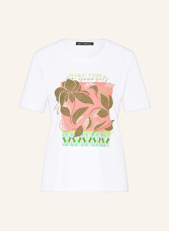 Betty Barclay T-shirt with decorative gems WHITE