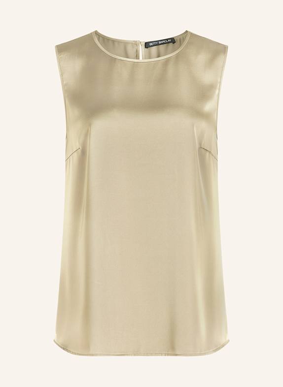 Betty Barclay Blouse top in satin OLIVE