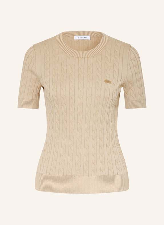 LACOSTE Strickshirt BEIGE