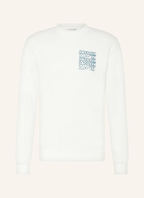 LACOSTE Sweatshirt WEISS/ PETROL