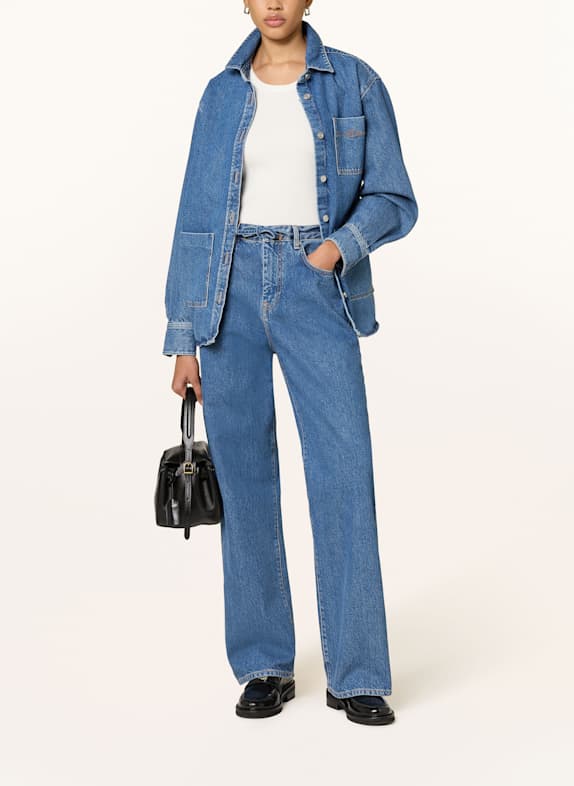 LACOSTE Wide Leg Jeans 36L MEDIUM BLUE