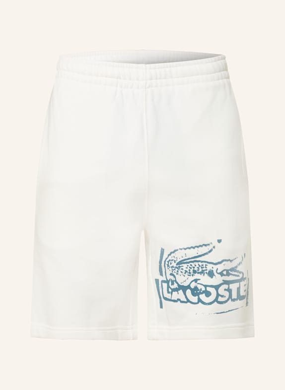 LACOSTE Sweatshorts CREME/ HELLBLAU