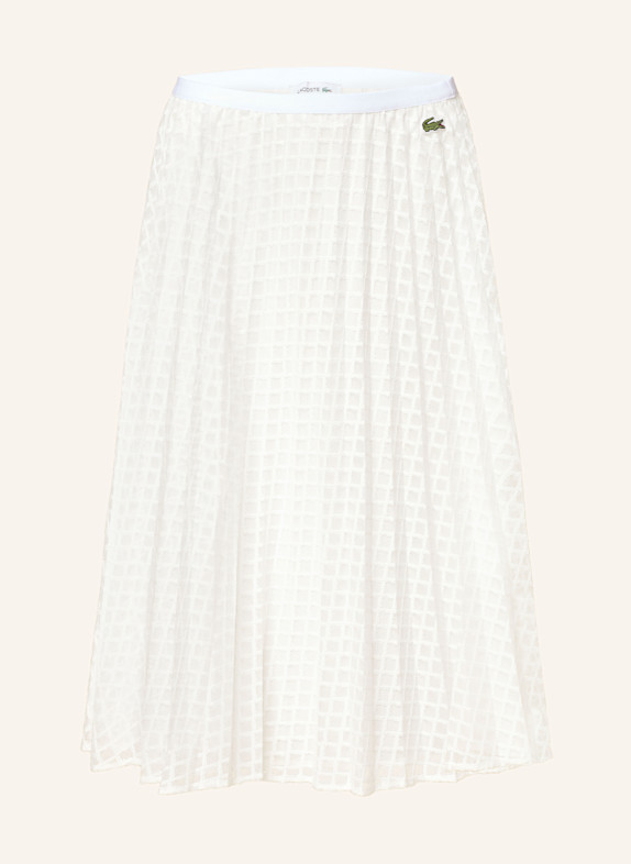 LACOSTE Faltenrock WEISS