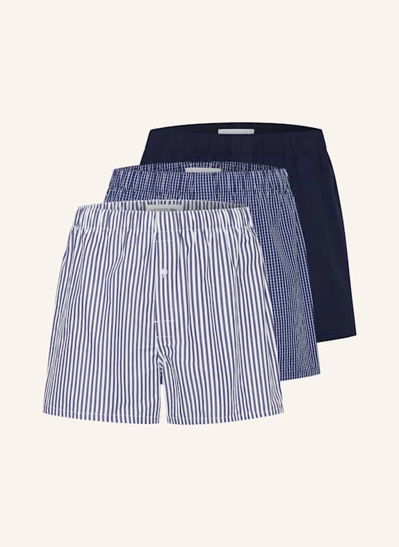 LACOSTE 3er-Pack Boxershorts DUNKELBLAU/ WEISS
