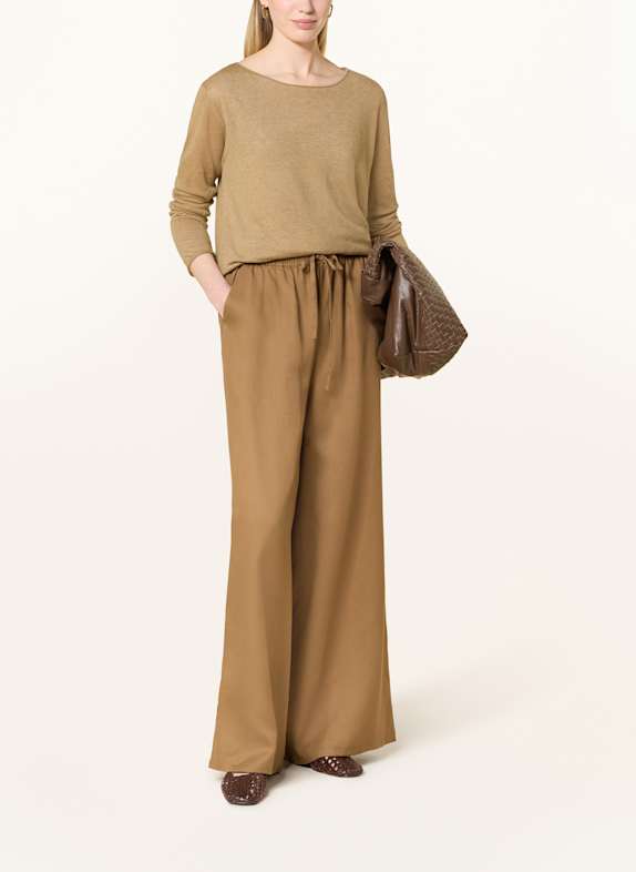 darling harbour Leinenpullover TAUPE