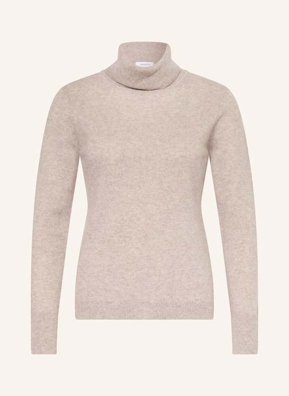 darling harbour Rollkragenpullover aus Cashmere helltaupe melange