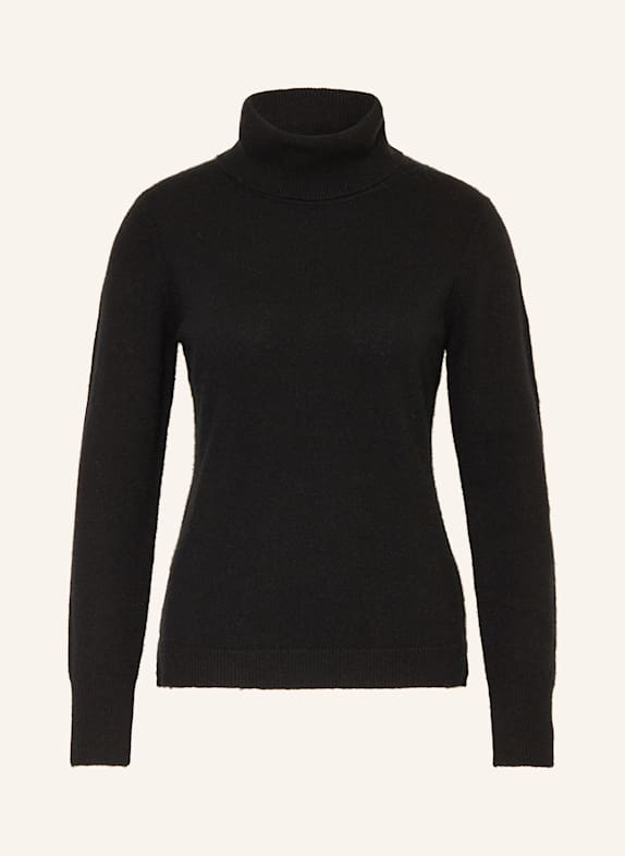 darling harbour Rollkragenpullover aus Cashmere SCHWARZ