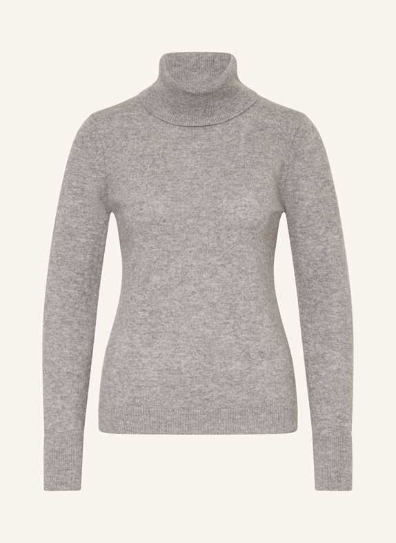 darling harbour Rollkragenpullover aus Cashmere GRAU MELANGE