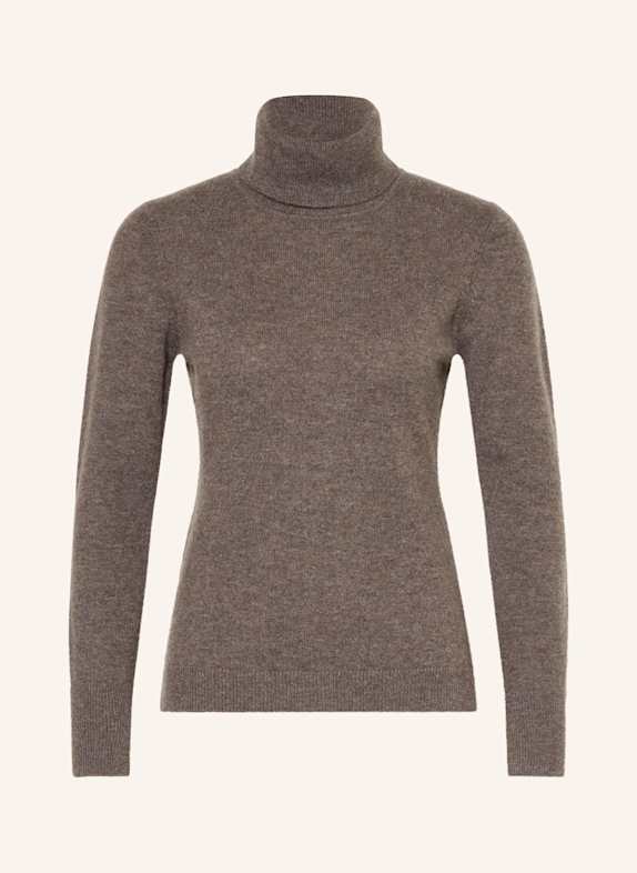 darling harbour Rollkragenpullover aus Cashmere TRÜFFEL MELANGE