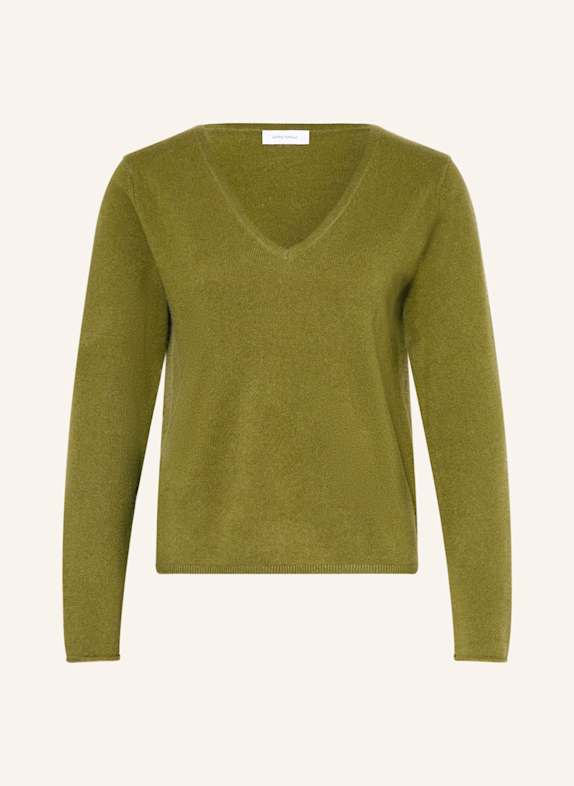 darling harbour Cashmere-Pullover lodengrün