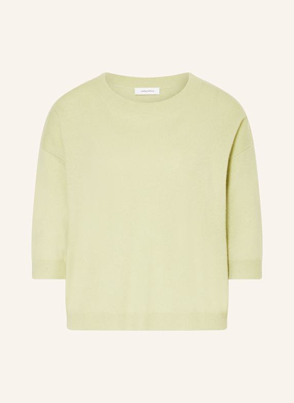 darling harbour Cashmere-Pullover mit 3/4-Arm lindgrün