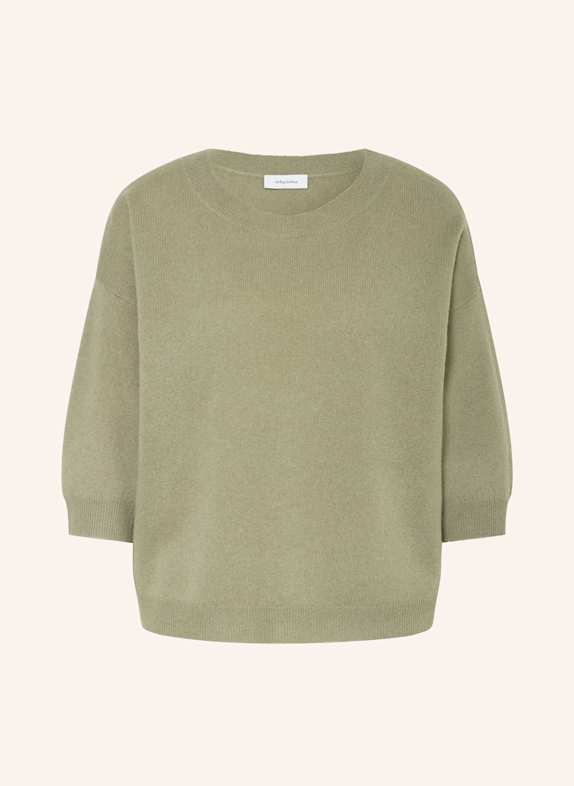 darling harbour Cashmere-Pullover mit 3/4-Arm SALBEI