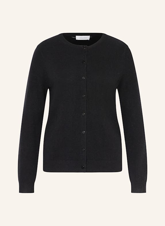 darling harbour Strickjacke aus Cashmere SCHWARZ