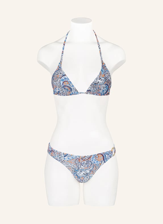 darling harbour Triangel bikinitop BLAUW / ORANJE / LICHTBLAUW