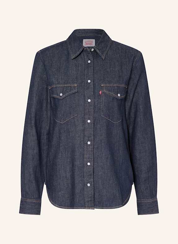 Levi's® Hemdbluse ICONIC in Jeansoptik DUNKELBLAU