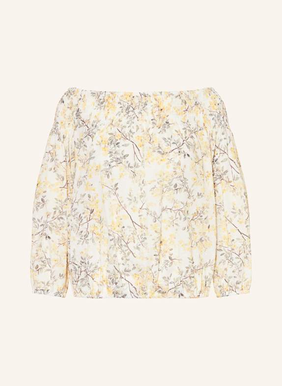 van Laack Off-Shoulder-Bluse BERNICE WEISS/ GELB/ BRAUN