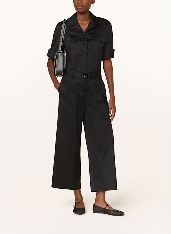 windsor. Jumpsuit with 3/4 sleeves BLACK