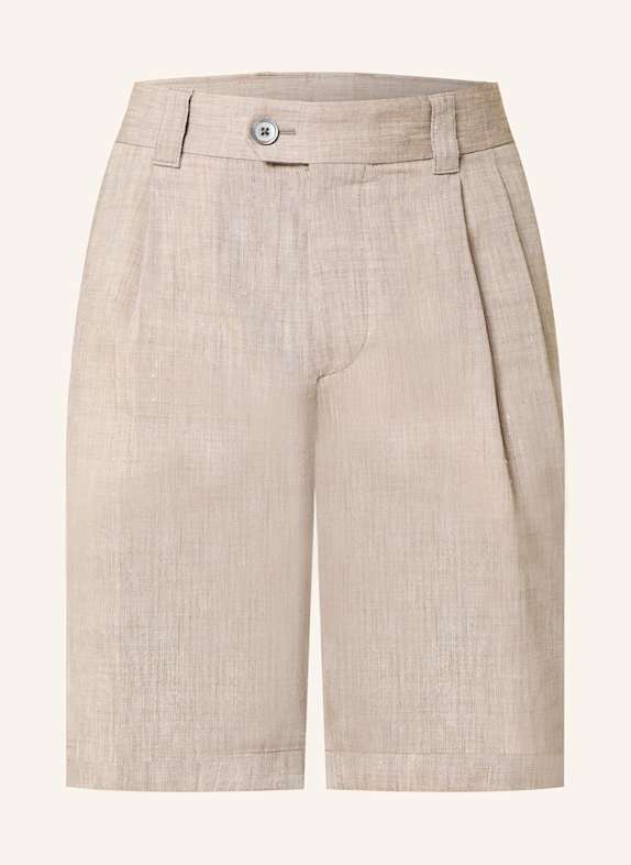 windsor. Shorts SCHIO Modern Fit with linen 205 Dark Brown                 205