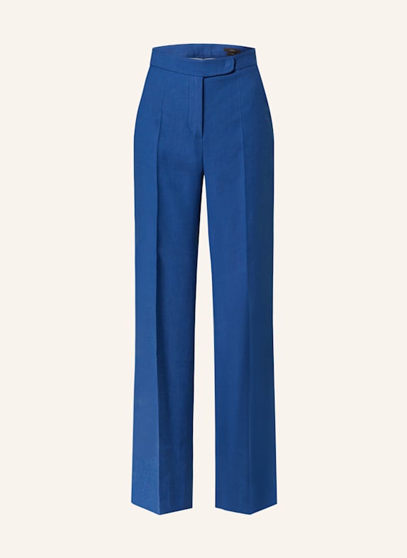 windsor. Marlenehose mit Leinen BLAU