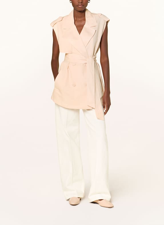 ARMANI EXCHANGE Blazerweste mit Leinen HELLORANGE