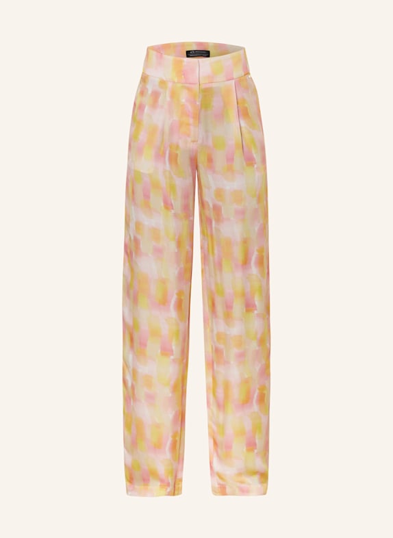 ARMANI EXCHANGE Spodnie marlena JASNOPOMARAŃCZOWY/ MOCNOR&Oacute;ŻOWY/ JASNOŻ&Oacute;ŁTY