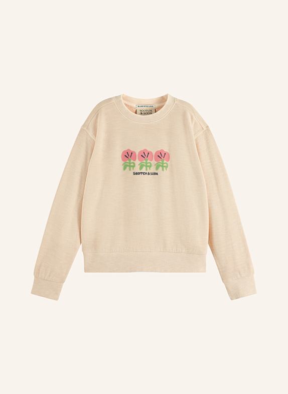 SCOTCH & SODA Sweatshirt HELLORANGE/ HELLROT/ GRÜN